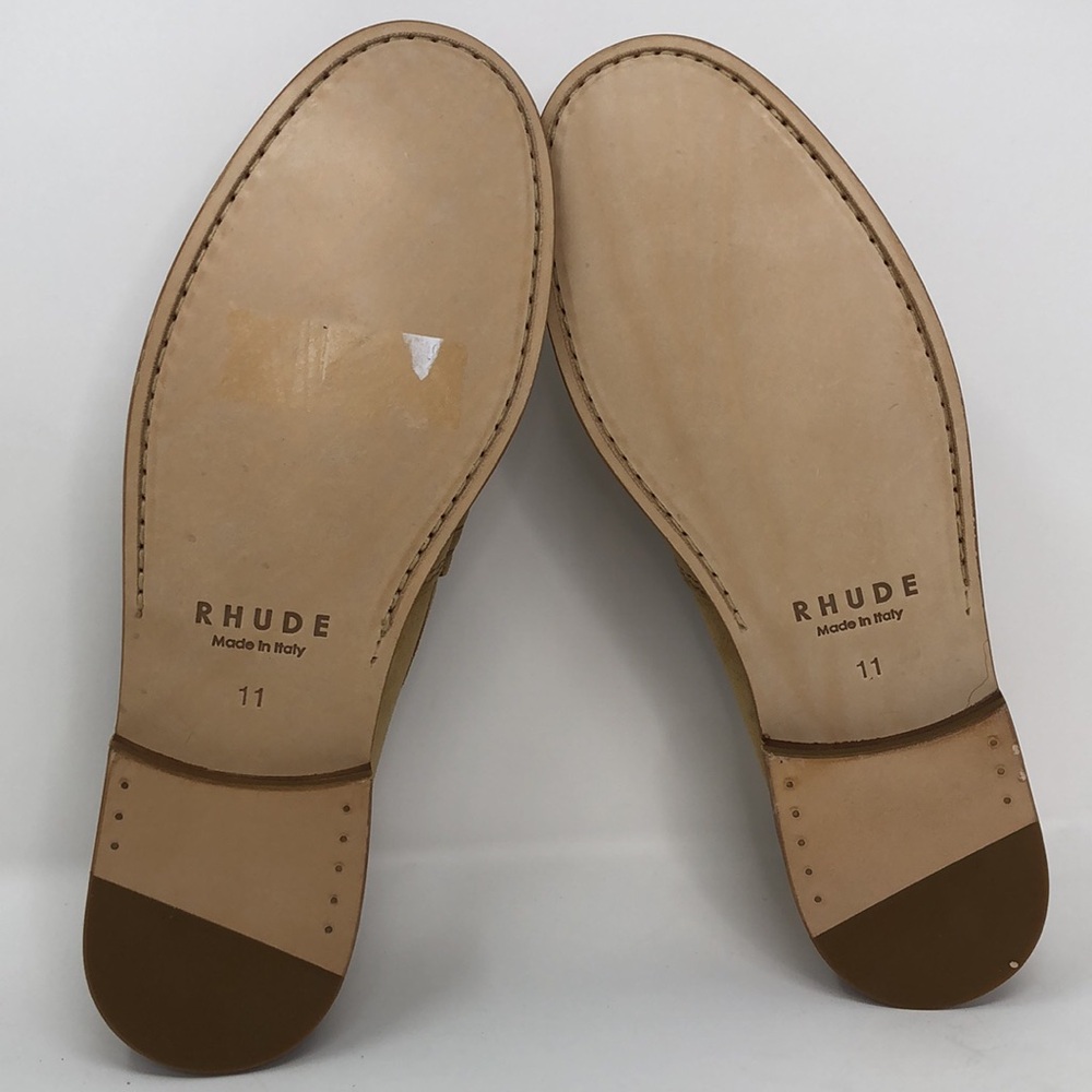 Rhude Tan Suede Penny Loafers With Dustbag - Size 11 - Picture 16 of 16